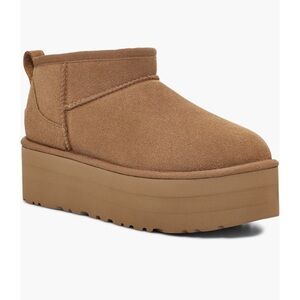 UGG Tan Winter Platform Boots